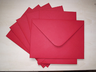 25 Scarlet Red Envelopes - for 7