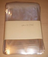 Cello Bags : 129mm x 175mm sizes - Self Seal -  Pack of 100 (for multiple A6/C6)