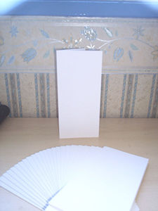 99 x 210mm White Card Blanks (for DL) - Pack of 100
