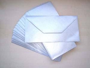 DL Envelopes - Silver (x25)